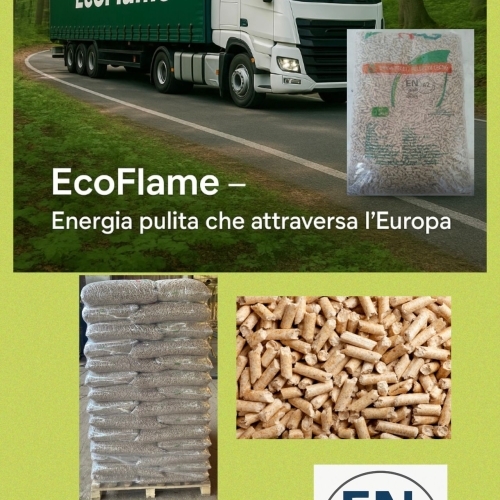 Pellet ECOFLAME ENplus A2 - Legno Faggio